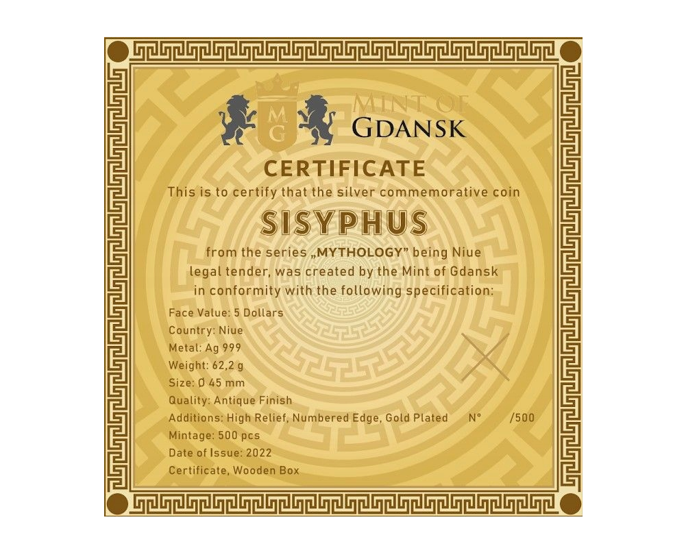 5$ Syzyf - Mitologia 2oz 2022