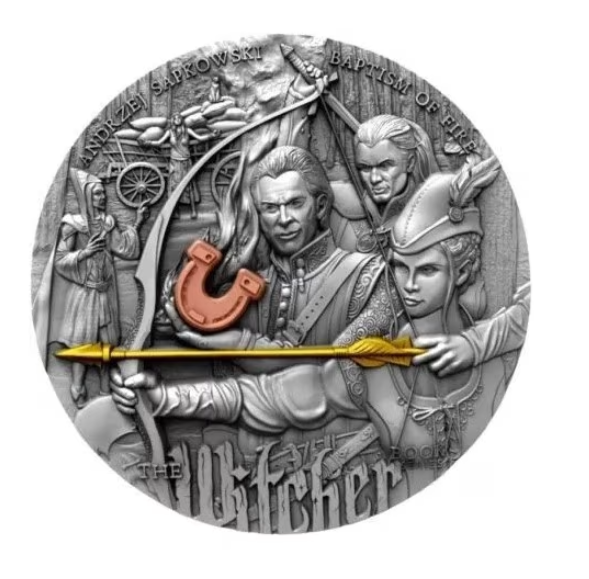 5$ The Witcher - Baptism of Fire 2oz 2023