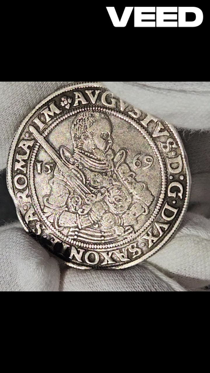 Saxon Thaler 1569 – August I Wettyn ​​– silver – 16th century